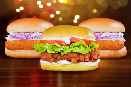 2 Crispy Chicken Burger 1 Homestyle Chicken Burger