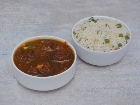 Veg Machurian Chawal