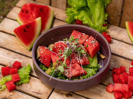 Watermelon Sweet Potato Feta Salad