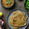 Desi Ghee Special Plain Tawa Parantha Served With Curd, Chutney And Achaar