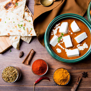 Paneer Butter(Less) Masala,2 Multigrain Chapati Salad