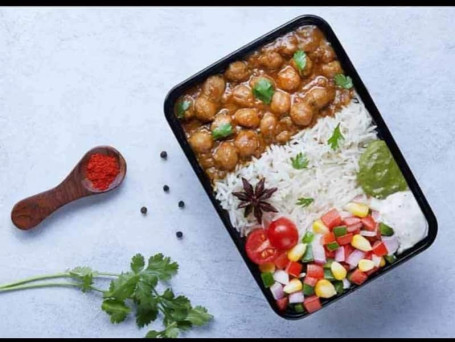 Chatpate Chole And Rice Combo