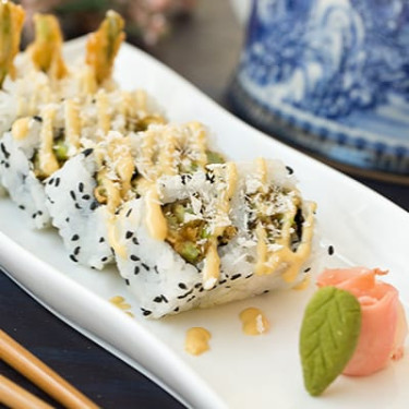 Asparagus Tempura Sushi