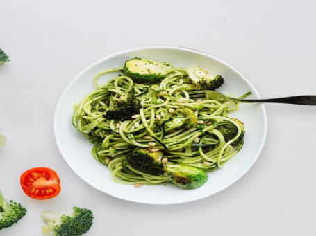 Garlic Broccoli Spinach Veggie Spaghetti