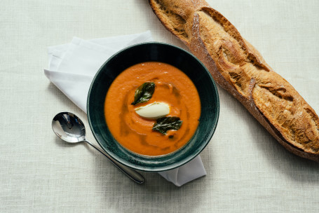 Roast Tomato, Pepper, Basil And Mascarpone Soup