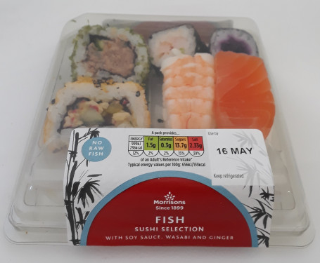 Morrisons Medium Fish Sushi Udvalg