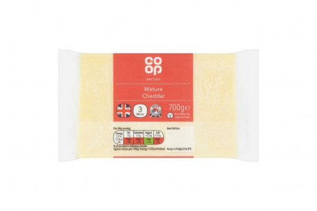 Co Op British Mature White Cheddar