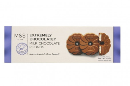 M S Extremely Chocolately Milk Chocolate Rounds