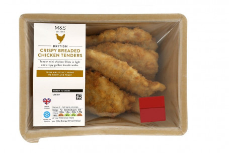 M S British Crispy Breaded Chicken Tenders