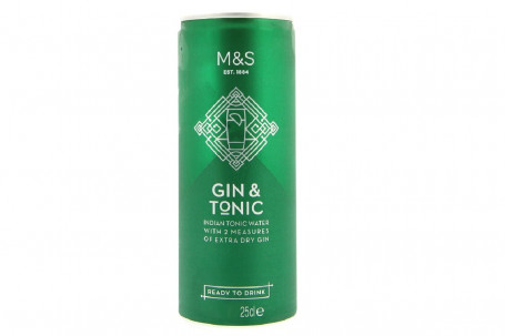 M S Gin Tonic Single Can