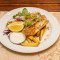 Fish And Chips With Garden Salad