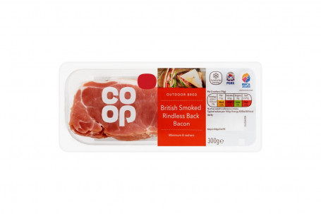 Coop Smoked Rindless Back Bacon