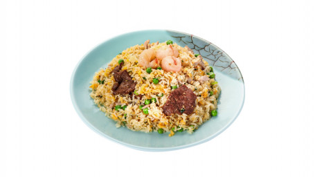 Wok Tossed Fried Rice With Prawn, Pork, Beef And Egg