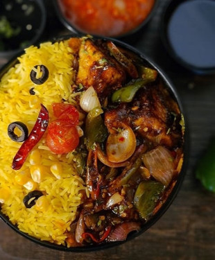 Paneer Chilly Rice Bowl