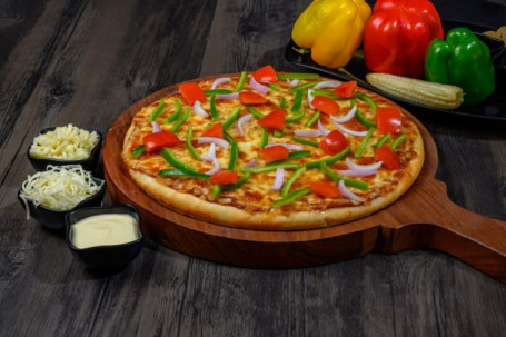 Laziz Desi Pizza (Most Loved Veg Combination, Spicy)