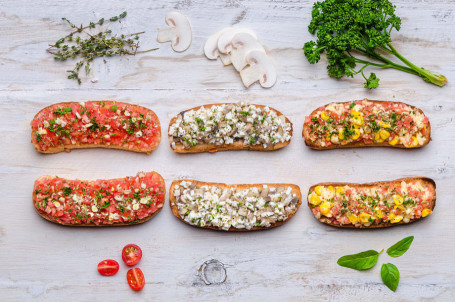 Paneer Mushroom Bruschetta