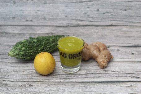 Lemon, Ginger, Turmeric And Bottle Gourd Detox Shot [60Ml]