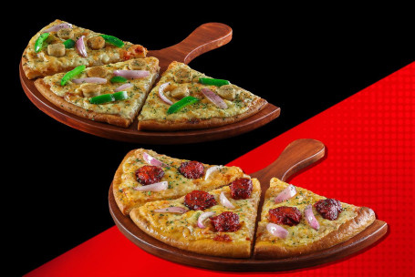 1 1 Ikke-Vegetarisk Semizza [2 Half Pizzas]