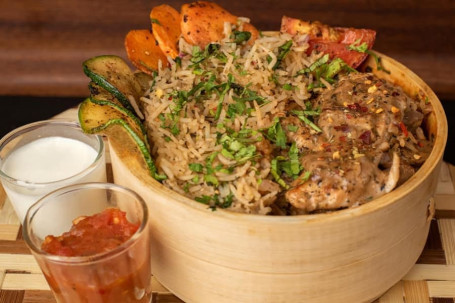 Grilled Chicken And Flavored Rice Bowl