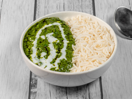 Palak Paneer Rice Tub