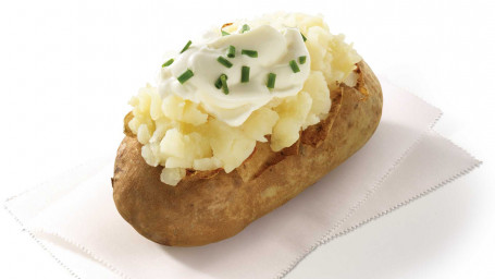 Bagt Kartoffel Med Creme Fraiche Og Purløg
