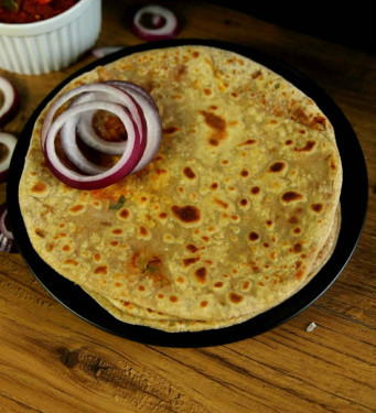 Aloo Pyaz Palak Paratha