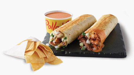 1 Fire-Grilled Chicken 1 Shredded Beef Loco Burrito Griller