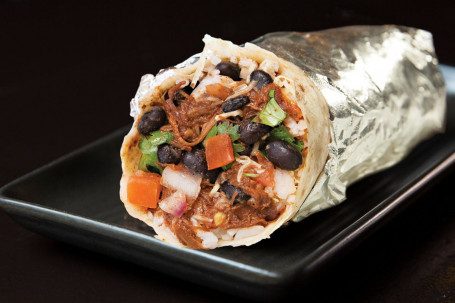 Slow Cooked Pulled Beef Burrito