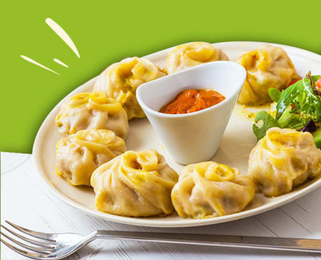 Baked Cheese Momos (8 Pcs)