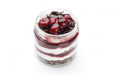 Black Forest With Sour Cherries Jar Cake