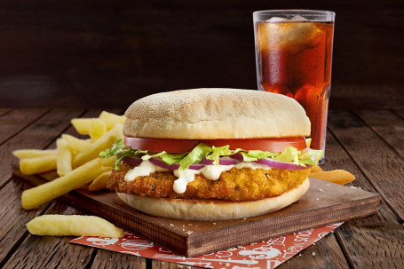 Spicy Southern Fried Quorn Trade; Burger Meal