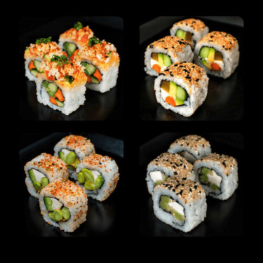4 In 1 Sushi Box Veg (16Pcs)