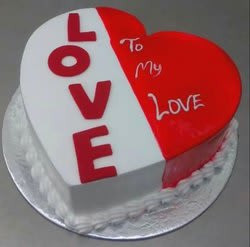 Eggless Special Love Cake