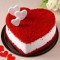 Lovely Heart Shape Red Velvat Cake