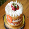Fresh Strawberry Cake 500 Gms Serves 6