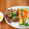 Vermicelli Bowl with Grilled Meat and Spring Roll
