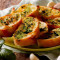 Garlic Bread Loaf with Pesto Sauce Cheese