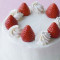 Eggless Strawberry Fruit Cake [450 Grams]
