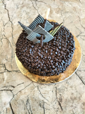 Eggless Choco Chip Truffle Cake