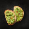 Guacamole on Toast Two Slices