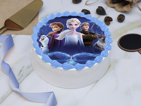 Frozen Theme Photo Cake