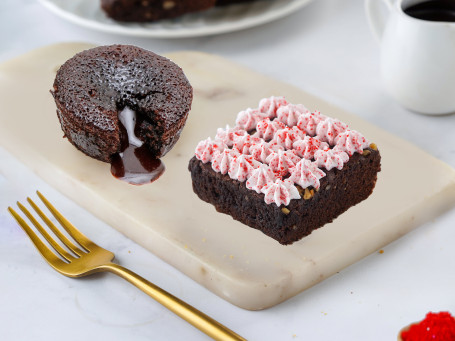 Red Velvet Brownie Choco Lava Cake