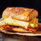 Bacon, Scrambled Egg Cheese op Ciabatta