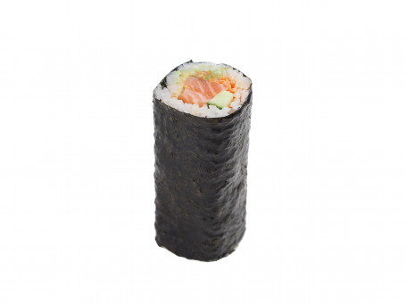 Raw Salmon And Avocado Hand Roll