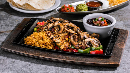 Mushroom Jack Chicken Fajitas