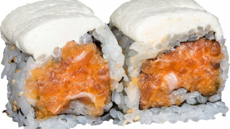 Spicy Salmon Cream Cheese Roll