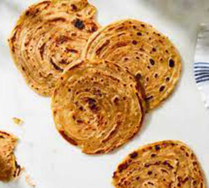 Jungli Lachha Paratha With Butter