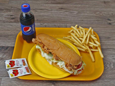 Chicken Metro Burger Combo