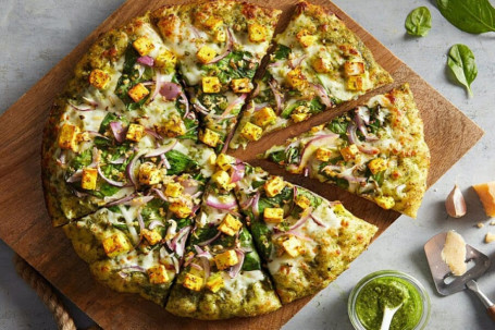 Paneer Spinach Pizza