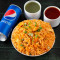 Szechawan Chicken Fried Rice With Pepsi Coke